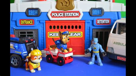 New Paw Patrol Episode Chase Rubble Batman Imaginext Saves The Day Kids