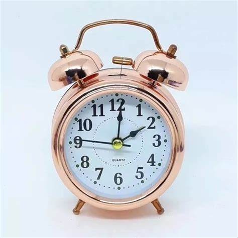 Relógio Despertador De Mesa Rose Gold 17cm no Elo7 | Markys (11C2E2C)