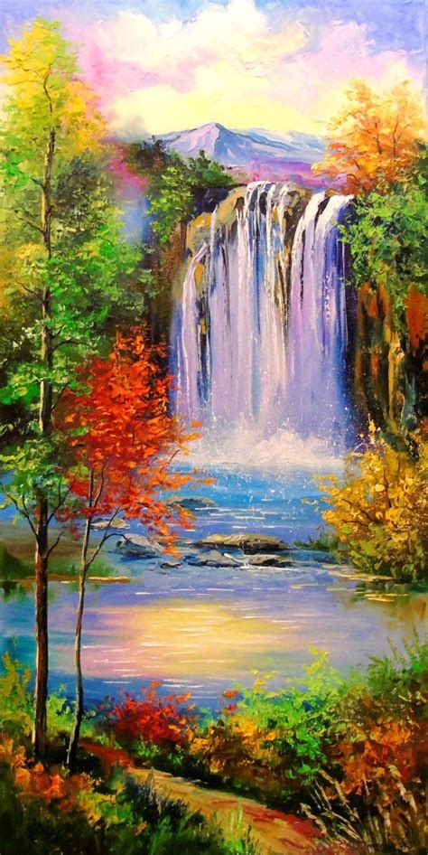 Waterfall Watercolor Painting At Explore