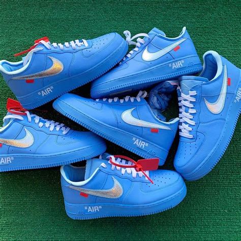 Nike X Off White Air Force 1 Low Mca University Blue Exclusive