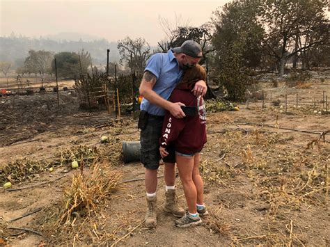 California Wildfire Evacuees Return Home To Find Devastation