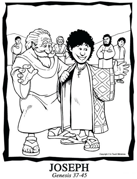 Joseph Coat Of Many Colors Coloring Page At Free