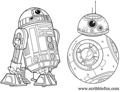 This paper droid made entirely of recyclable paper stands at 3.25ft (99cm) tall, weighing 7lb (3.2kg). Star Wars R2d2 And Bb8 Coloring Page in 2020 | Star wars ...