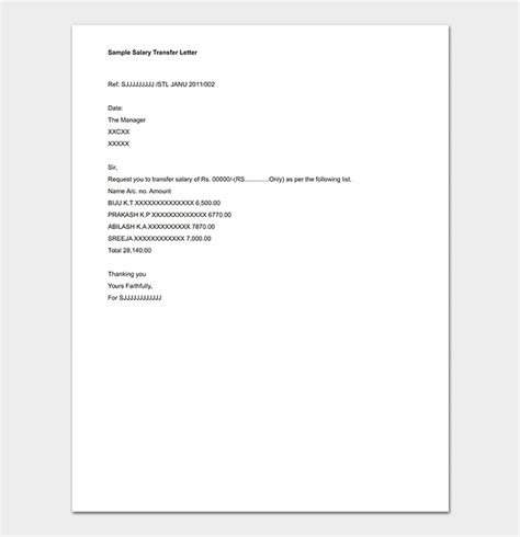 Keeping track of how much you have in your bank account and how much you spent is a must. Salary Transfer Letter: Format & Sample Request Letters