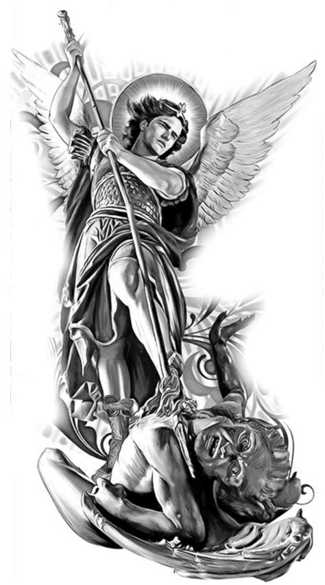 Stmichael Warrior Tattoos Realistic Tattoo Sleeve Archangel Tattoo