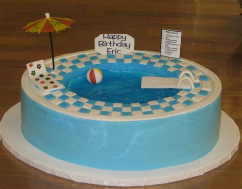 15 Swimming Pool Cake Designs Classy Design Ideas Thebusylife Best Home