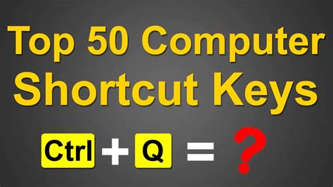 How to perform keyboard shortcuts. Top 50 Computer Keyboard Shortcut Keys | Computer Shortcut ...