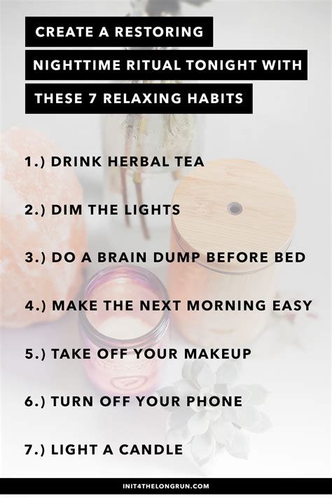 Create A Restoring Nighttime Ritual Tonight With These 7 Relaxing Habits Night Routine Night