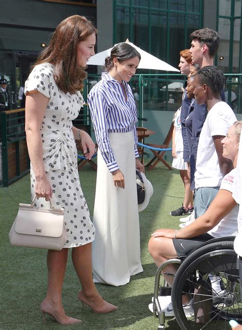 Duchess Kate And Duchess Meghan Appear Together At Wimbledon Pics