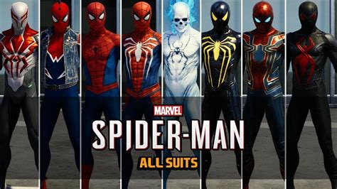 Marvels Spider Man Ps4 All Suitscostumes Web Swinging Across Nyc