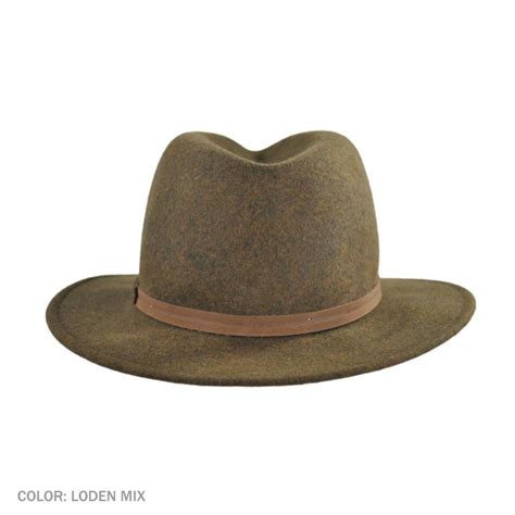 Stetson Explorer Crushable Wool Felt Fedora Hat All Fedoras