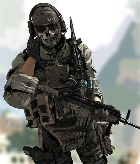 Simón Fantasma Riley Call Of Duty Call Of Duty Ghosts Militar
