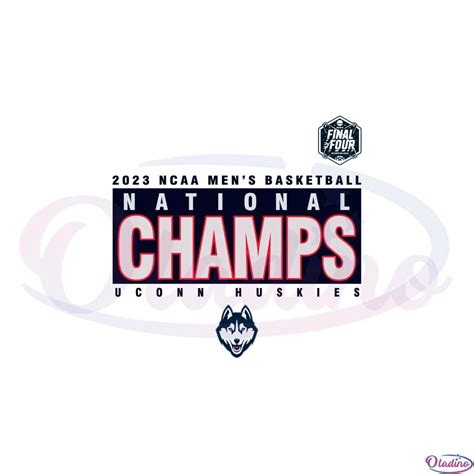 Uconn Huskies 2023 Ncaa Mens Basketball National Champions Svg
