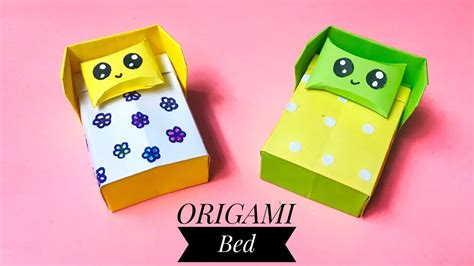 How To Make Origami Bedback To Schooleasy Origami Bed Youtube
