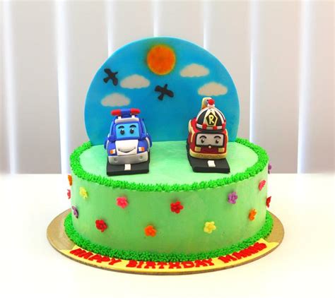 Robocar Poli Theme Cake Decorated Cake By Shilpa Kerkar Cakesdecor