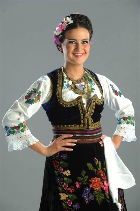 Serbian National Costume Folk Fashion Girl Fashion Folklore