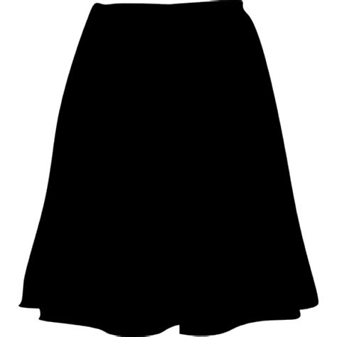 Skirt Black Shape Icons Free Download