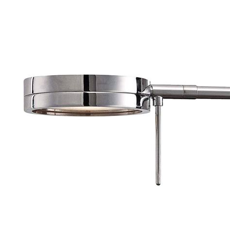 This elegant bernie turbo series swing arm wall lamp, from holtkoetter lights, features a solid brass construction and a chrome finish. George Kovacs Round Head LED Chrome Swing Arm Wall Lamp ...