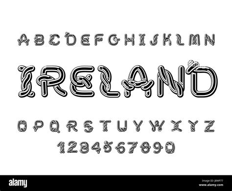 Ireland Font National Celtic Alphabet Traditional Irish Ornament