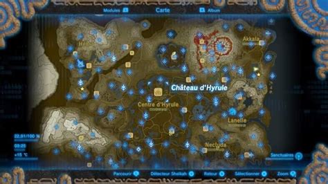 Carte Des Sanctuaires Zelda Carte