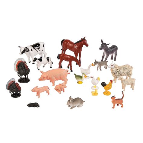 Farm Animals Action Figures Toys 23 Pieces