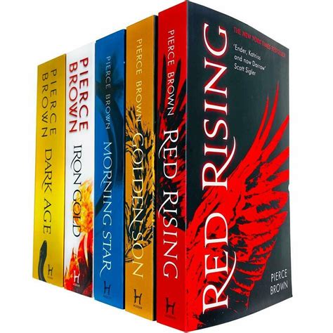 Red Rising Series Collection 5 Books Set Bundle By Pierce Brown Red