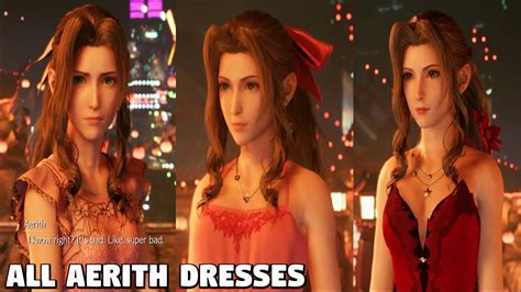 There is nothing wrong with her face. Final Fantasy 7 REMAKE - ALL Aerith Dresses - YouTube