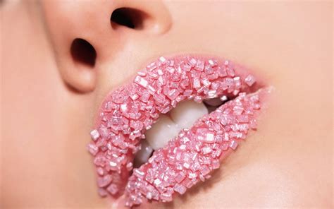 Pink Lips Wallpaper WallpaperSafari