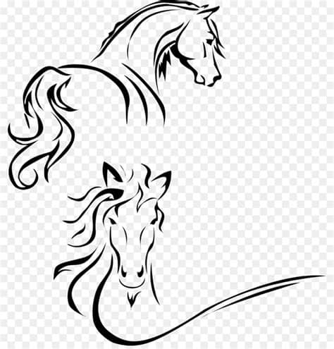 From wikimedia commons, the free media repository. Stencil Line Art Tennessee Walking Horse Drawing H ...