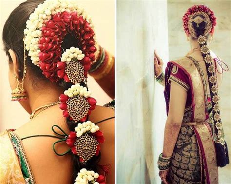 30 poo jadai alangaram designs for wedding and seemantham south indian bride