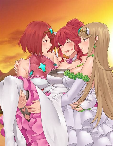 Pyra Mythra And Anna Fire Emblem And 2 More Drawn By Ignition