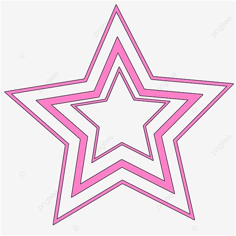 Pink Star Clipart Transparent Background Pink Superimposed Stars