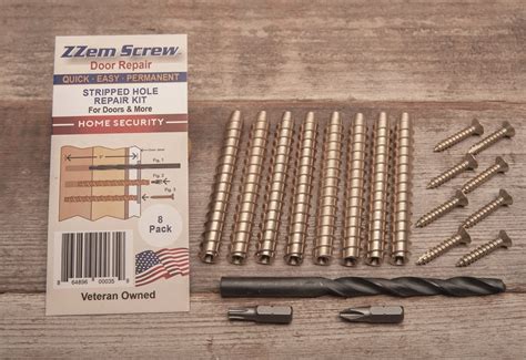 Zzem Screw 8 Pack Stripped Screw Hole Repair Kit Door Hinge Stripped