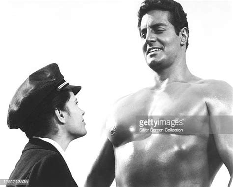 Actor And Bodybuilder Peter Lupus As Flex Martian And Luciana Paluzzi