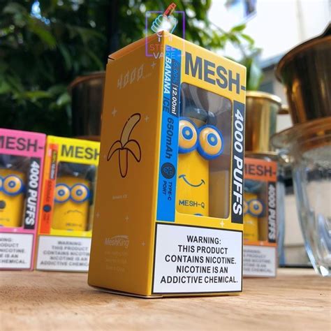 Minions Mesh Q Disposable Pod 4000 Puffs 5 Street Vape