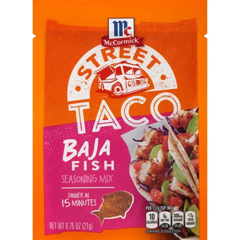 Mccormick Street Taco Baja Fish Seasoning Mix 075 Oz