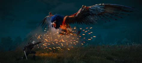 The Witcher 3 Royal Griffin Blue 4k Wallpaperhd Games Wallpapers4k