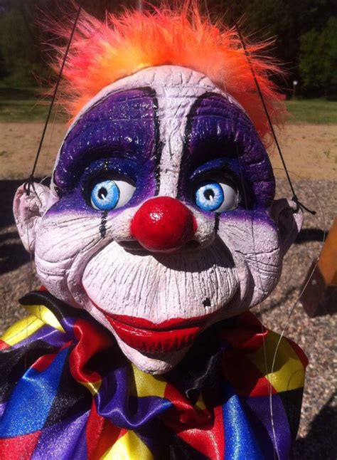 Marionette Big Clown 2 Eda Puppet Artist Street Televariete Etsy