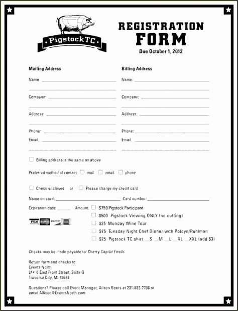 event registration form template microsoft word