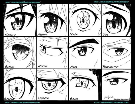 Sword Art Online Eyes Por Randazzle100 En Deviantart Ojo Anime Dibujo
