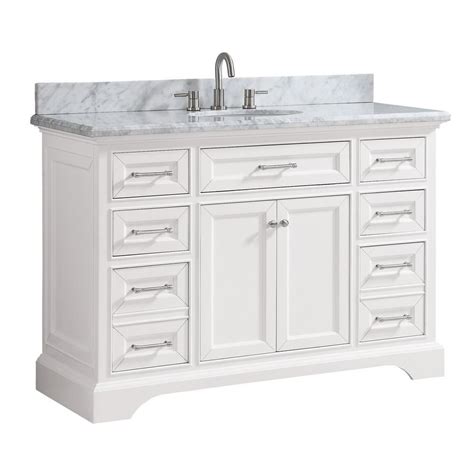 There is no shortage of options when it comes to types of bathroom vanities. Home Decorators Collection Windlowe 49 in. W x 22 in. D x ...