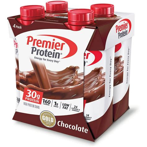 Premier Protein 30g Protein Shakes Chocolate 11 Fluid Ounces 4 Per