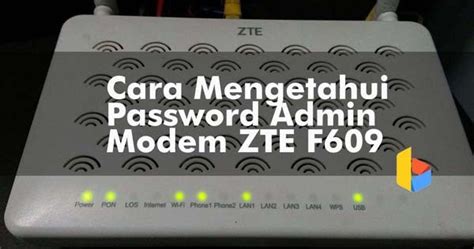 The default password is admin. Akun Zte F609 Terbaru : 7 Password Zte F609 Indihome ...