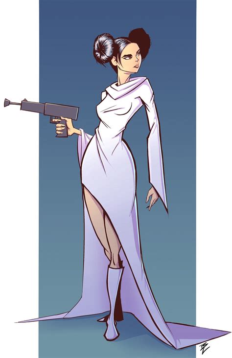 Princess Leia Illustration In Honor Of Rogue One Coming Out Today