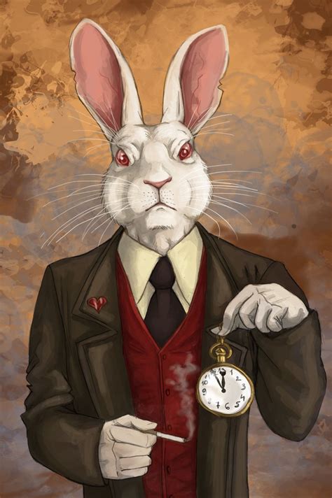 Mr Rabbit By Fiszike On Deviantart Rabbit Art Bunny Art Alice In