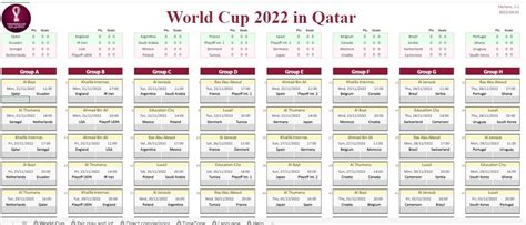 Printable World Cup 2021 Schedule Printableschedule N