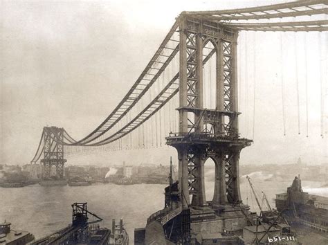 Old Photographs Of Nycs Bridges When They Were Being Built Resurface