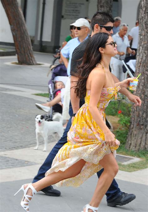 Selena Gomez Hot In Yellow Dress 02 GotCeleb