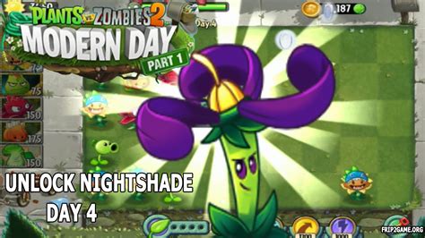 Plants Vs Zombies 2 Modern Day Part 1 Unlock Nightshade Youtube