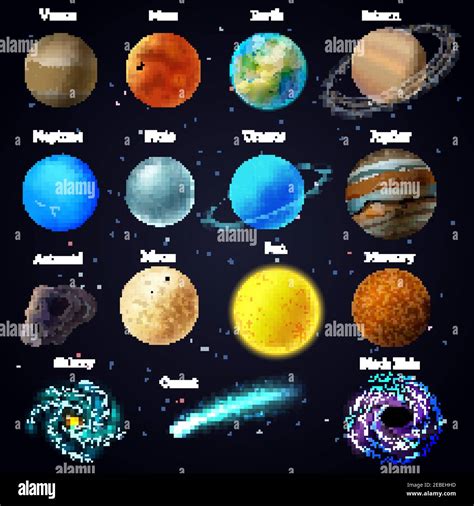Universe Cosmic Celestial Bodies Mars Venus Planets And Sun Educational
